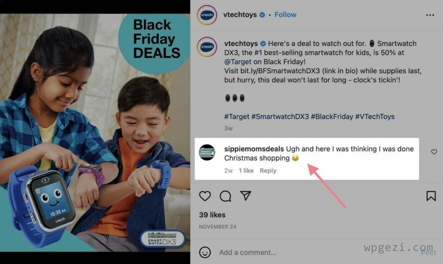 VTechToys 使用 Instagram 来推动销售